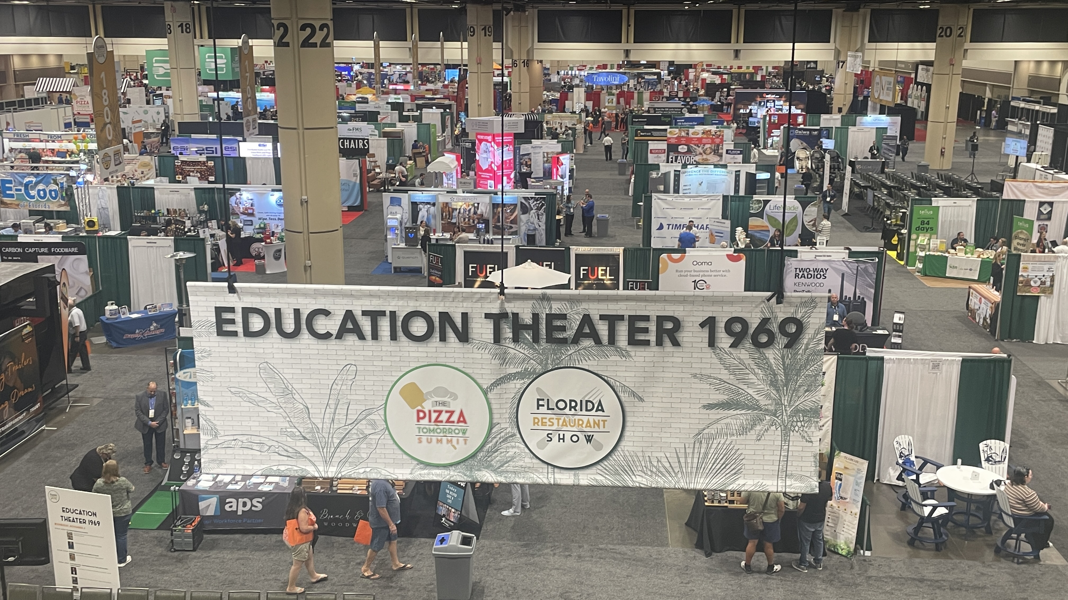 The exhibit floor at the Florida Restaurant Show