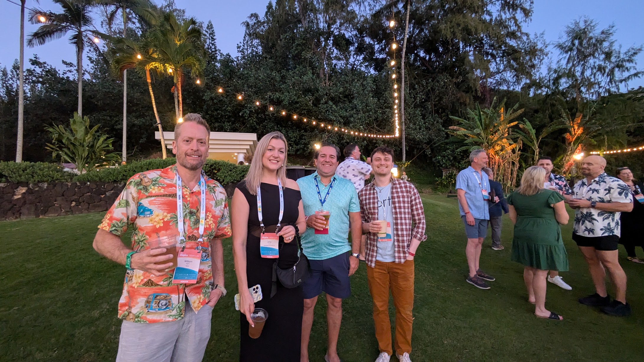 Shane Broussard with industry attendees at RSPA Inspire in Kauai